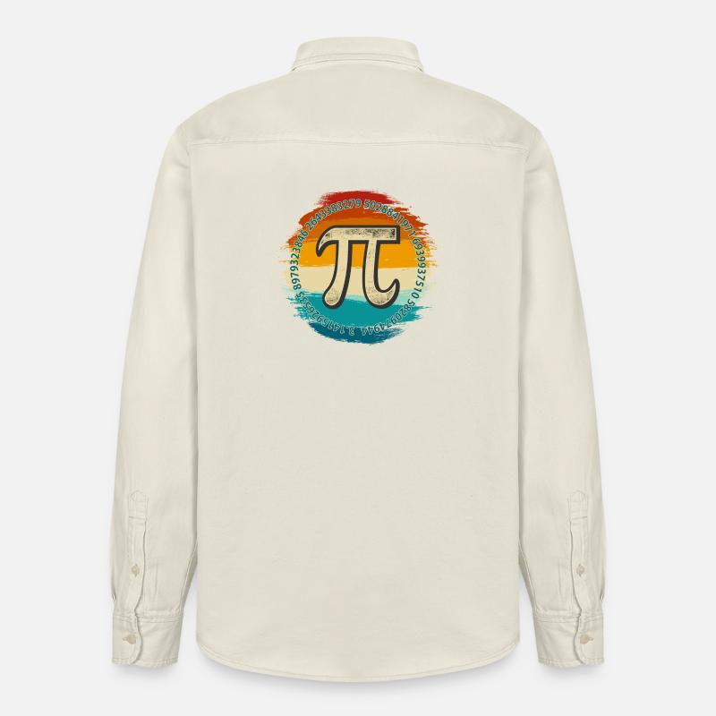 Pi Spectrum Emblem Tee - Relaxed Fit Unisex Organic Hemd von Stanley/Stella - Natur