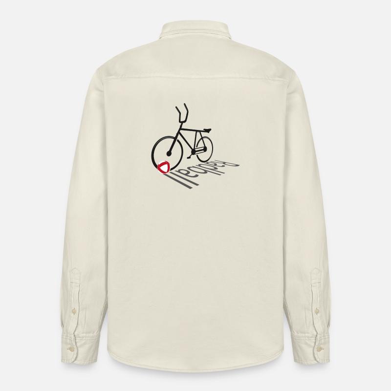 Cyclisme, Cyclball, Cyclisme en salle, Évolution - Chemise unisexe coupe décontractée bio Stanley/Stella - écru doux
