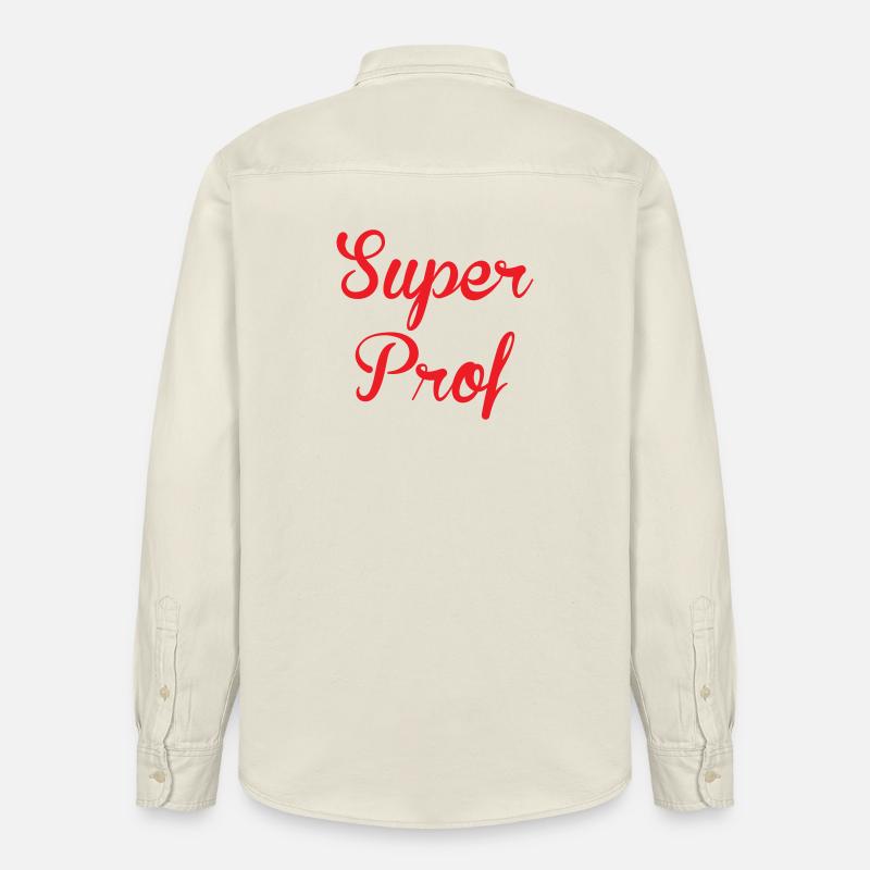 Superlehrerin: Elegantes Design der Lehrer! - Relaxed Fit Unisex Organic Hemd von Stanley/Stella - Natur