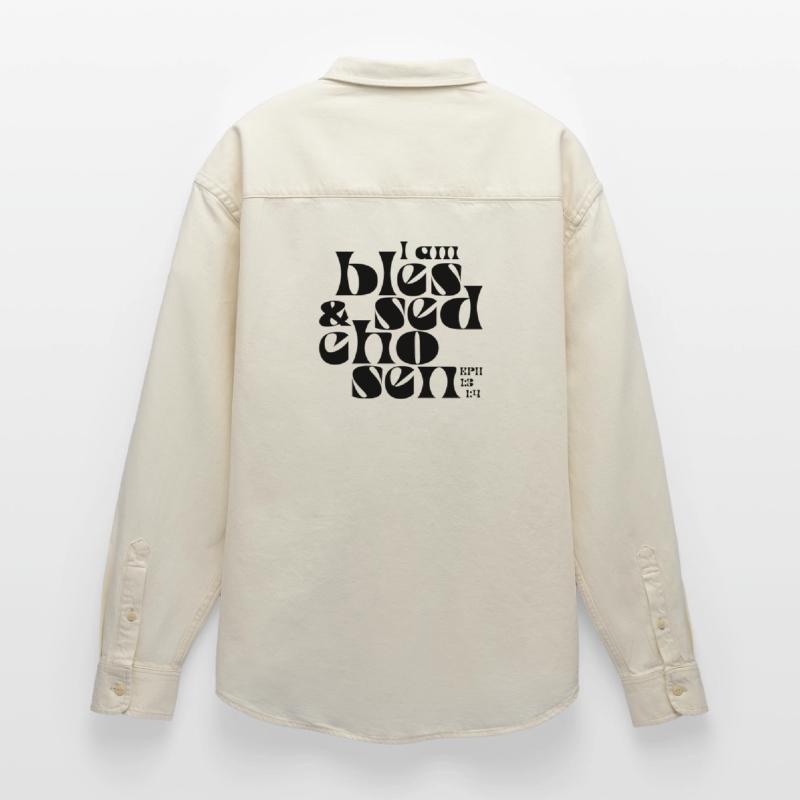b l e s s e d  & c h o s e n Relaxed Fit Unisex Organic Hemd von Stanley/Stella