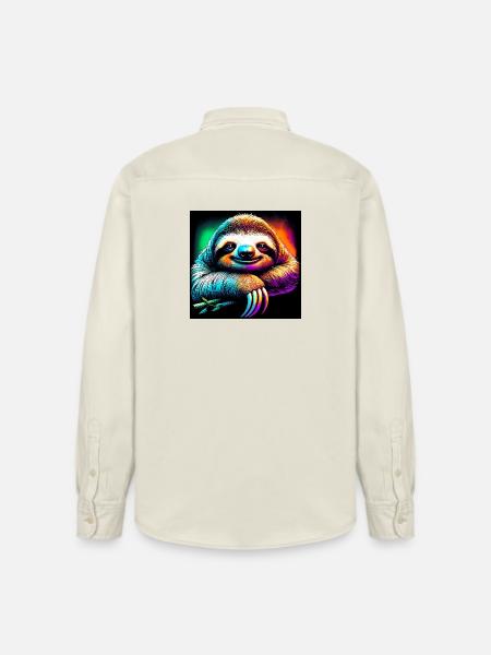 Faultier - Relaxed Fit Unisex Organic Hemd von Stanley/Stella - Natur