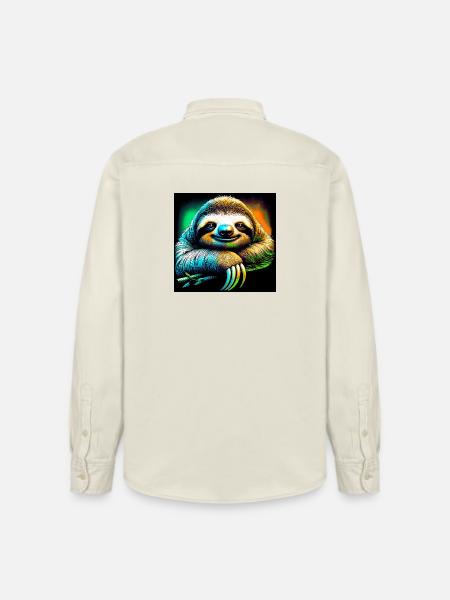 Faultier - Relaxed Fit Unisex Organic Hemd von Stanley/Stella - Natur