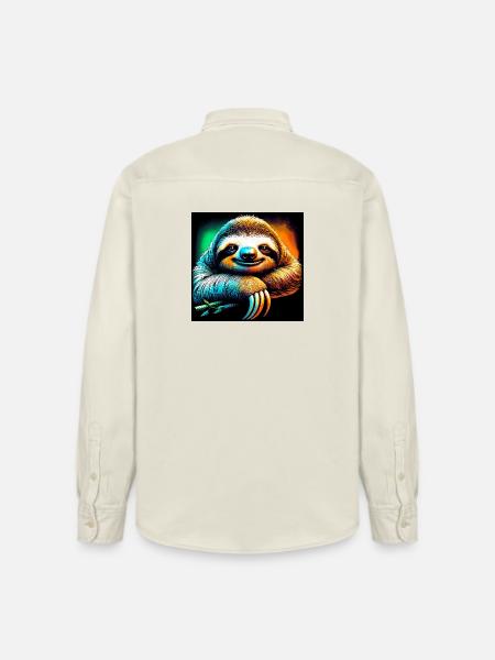 Faultier - Relaxed Fit Unisex Organic Hemd von Stanley/Stella - Natur
