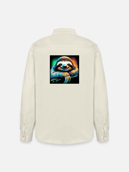 sloth - Relaxed Fit Unisex Organic Shirt by Stanley/Stella - soft Ecru