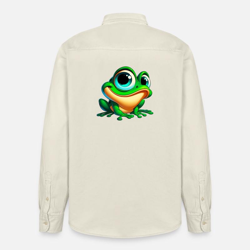 Grenouille - Chemise unisexe coupe décontractée bio Stanley/Stella - écru doux