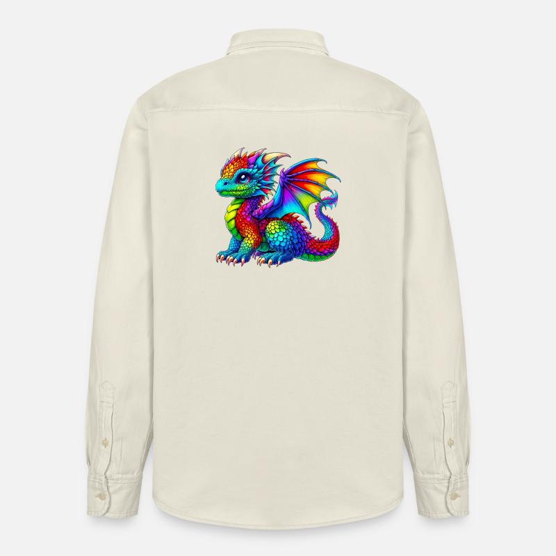 Dragon - Chemise unisexe coupe décontractée bio Stanley/Stella - écru doux