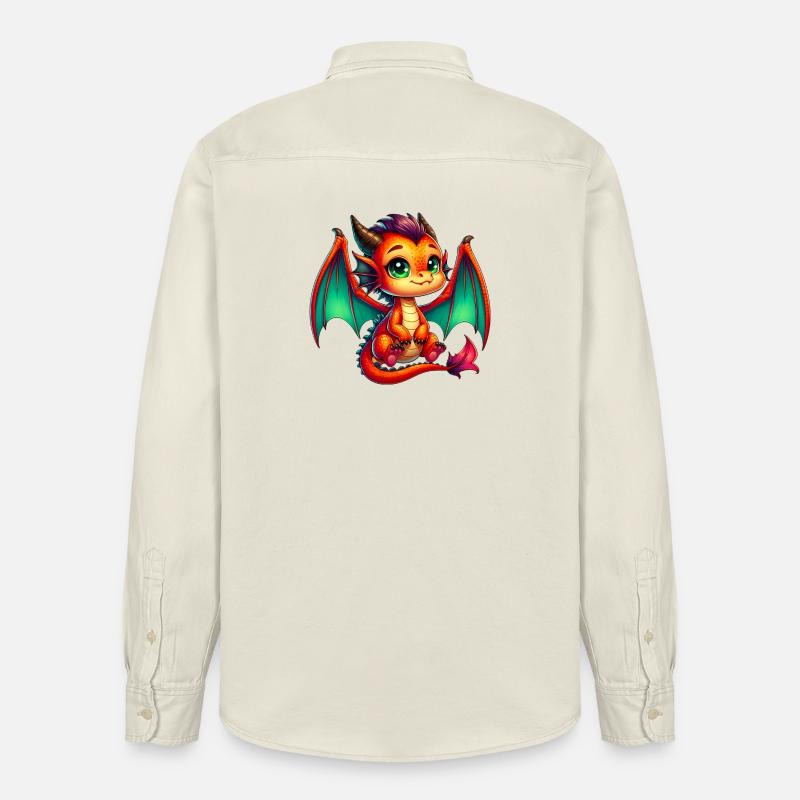 Dragon - Chemise unisexe coupe décontractée bio Stanley/Stella - écru doux