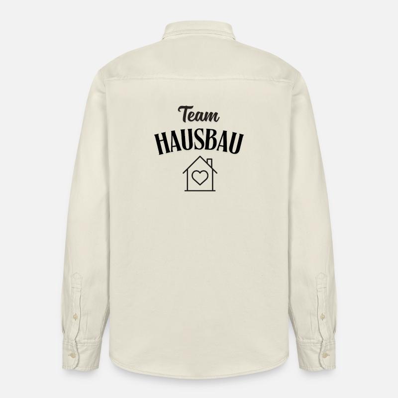 Construction de maisons d’équipe - Chemise unisexe coupe décontractée bio Stanley/Stella - écru doux