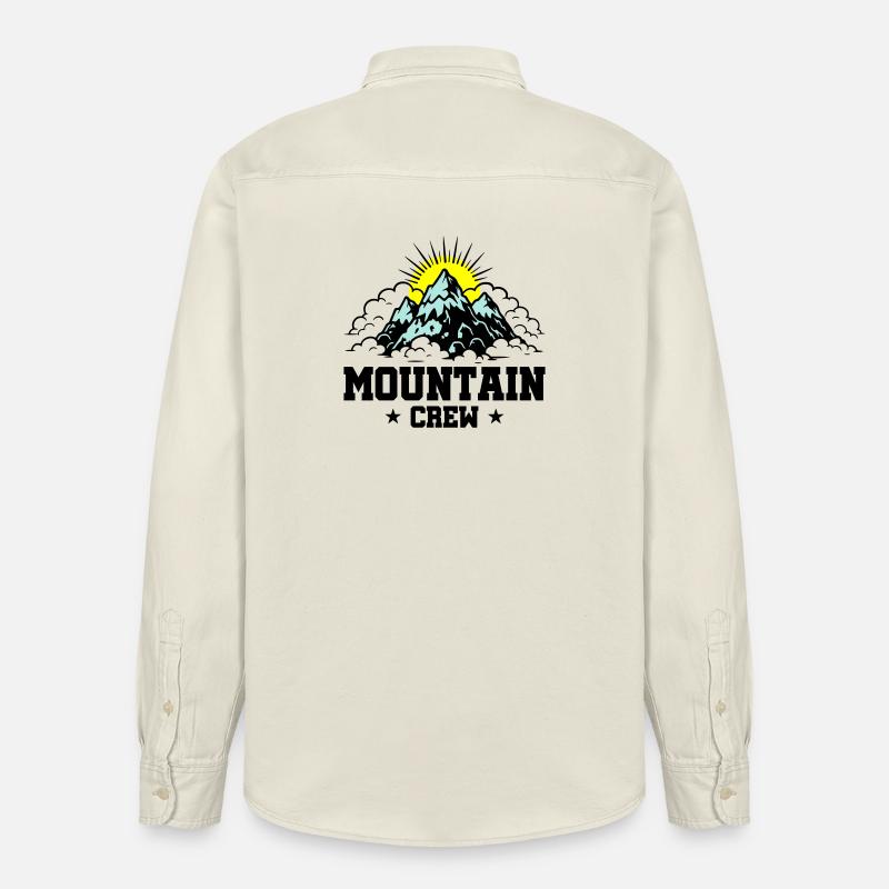 Mountain Crew Berge - Relaxed Fit Unisex Organic Hemd von Stanley/Stella - Natur