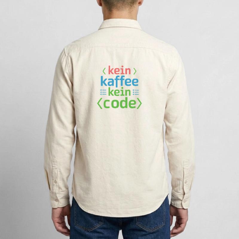 No Coffee No Code Programmer Computer Scientist Relaxed Fit Unisex Organic Shirt by Stanley/Stella