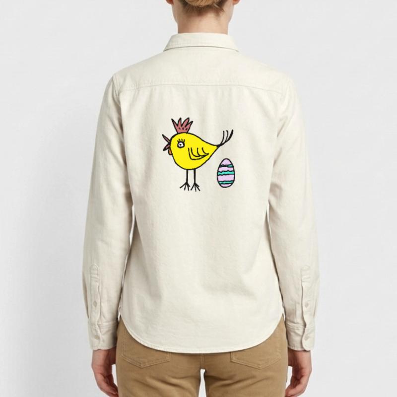 Chicken Chick Egg Easter Easter Egg Kids Relaxed Fit Unisex Organic Shirt by Stanley/Stella