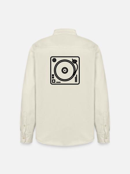 DJ-Plattenspieler - Relaxed Fit Unisex Organic Hemd von Stanley/Stella - Natur