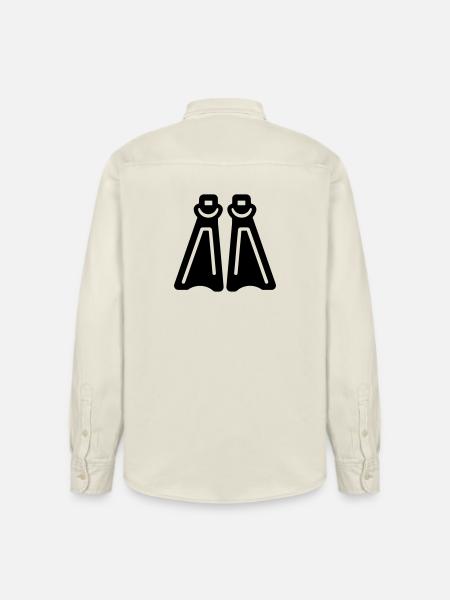 Tauchflossen - Relaxed Fit Unisex Organic Hemd von Stanley/Stella - Natur