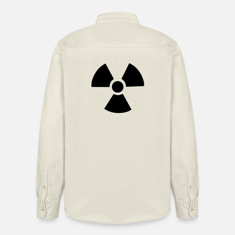 Radioactive Symbol - Relaxed Fit Unisex Organic Shirt by Stanley/Stella - soft Ecru