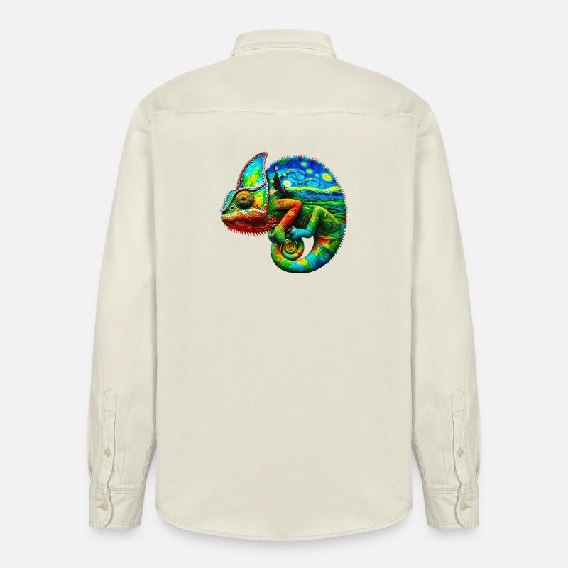 Van Gogh Chamäleon - Relaxed Fit Unisex Organic Hemd von Stanley/Stella - Natur