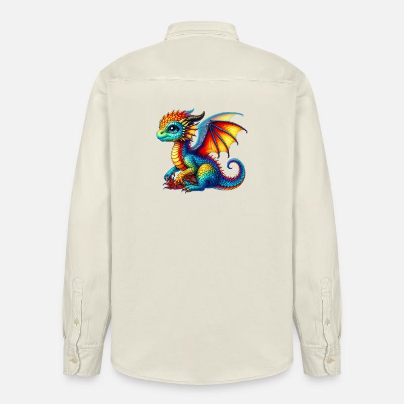 Dragon - Chemise unisexe coupe décontractée bio Stanley/Stella - écru doux