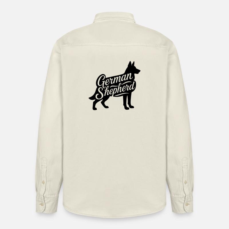 Schäferhund deutscher Schäferhund German shepherd - Relaxed Fit Unisex Organic Hemd von Stanley/Stella - Natur