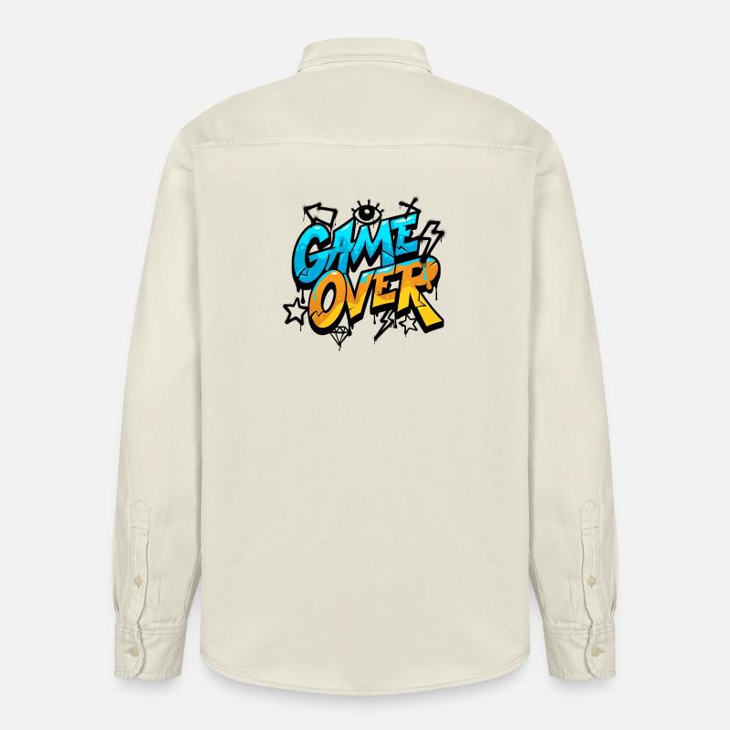 Spiel vorbei Neon Splash - Relaxed Fit Unisex Organic Hemd von Stanley/Stella - Natur
