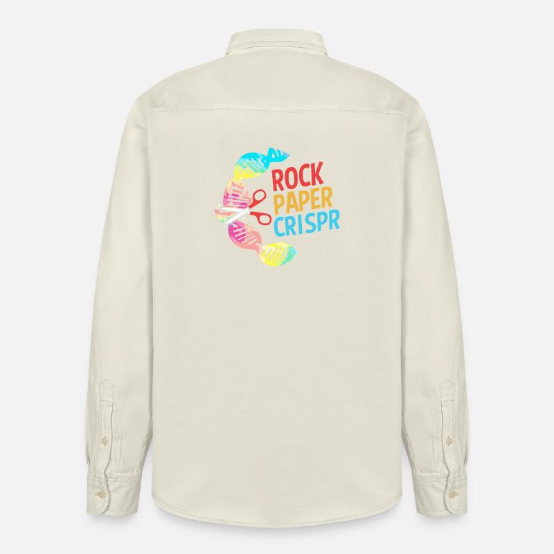 Molécule formule structurale - Chemise unisexe coupe décontractée bio Stanley/Stella - écru doux