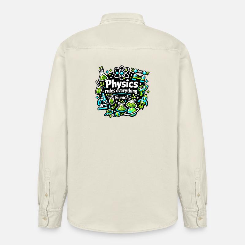 Physik regelt alles - Relaxed Fit Unisex Organic Hemd von Stanley/Stella - Natur