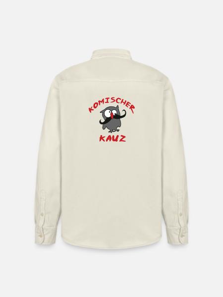 komischer Kauz - Relaxed Fit Unisex Organic Hemd von Stanley/Stella - Natur