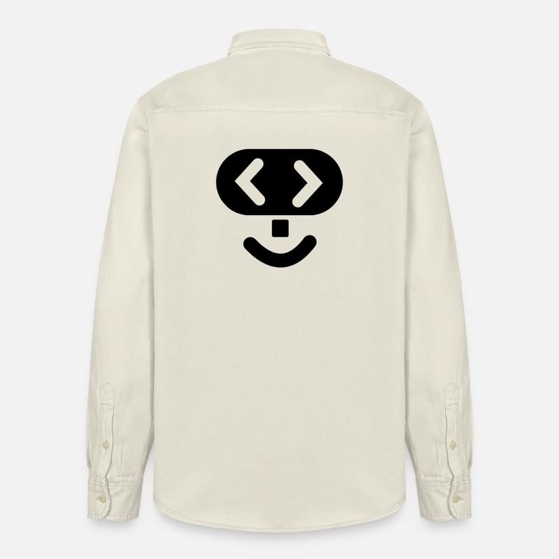 Hacker-Logo 2 - Relaxed Fit Unisex Organic Hemd von Stanley/Stella - Natur