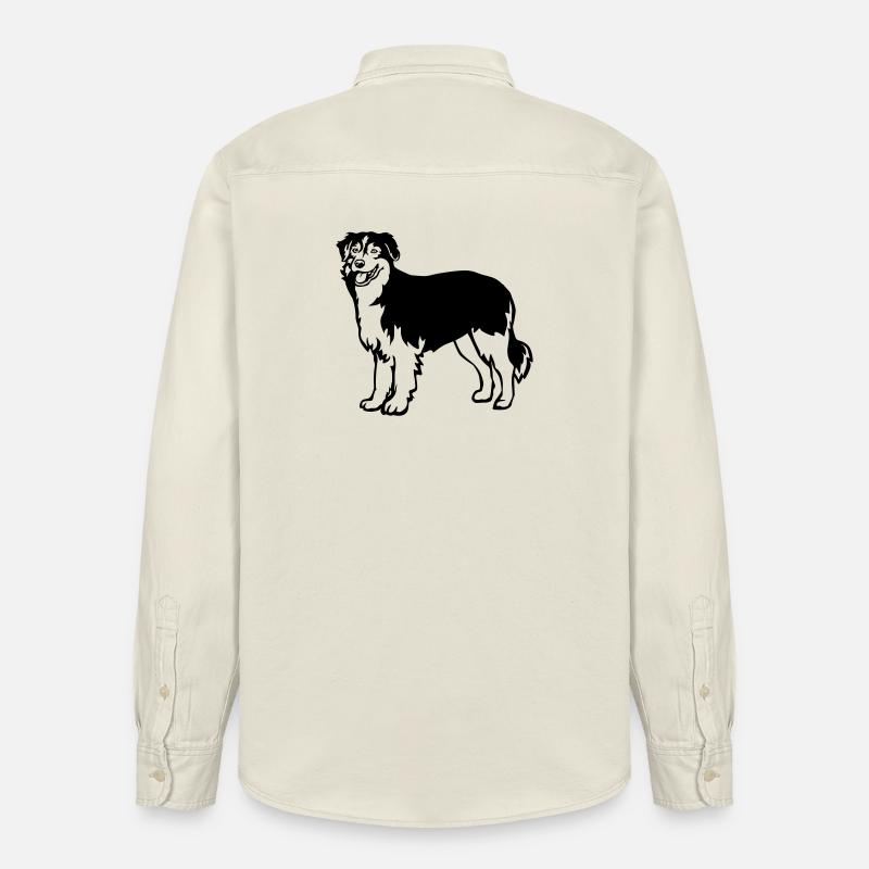 Australian Shepherd - Relaxed Fit Unisex Organic Hemd von Stanley/Stella - Natur