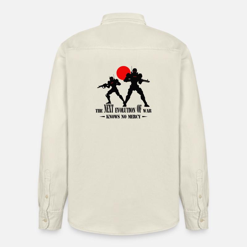 Ai Kampfroboter - Relaxed Fit Unisex Organic Hemd von Stanley/Stella - Natur