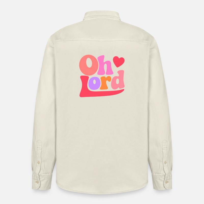 Oh Lord - Relaxed Fit Unisex Organic Hemd von Stanley/Stella - Natur