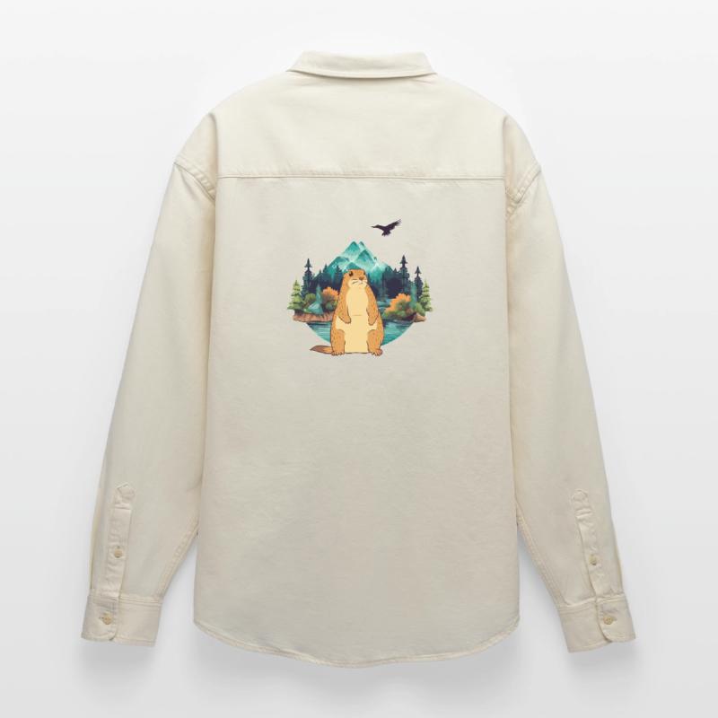 Murmeltier Relaxed Fit Unisex Organic Hemd von Stanley/Stella