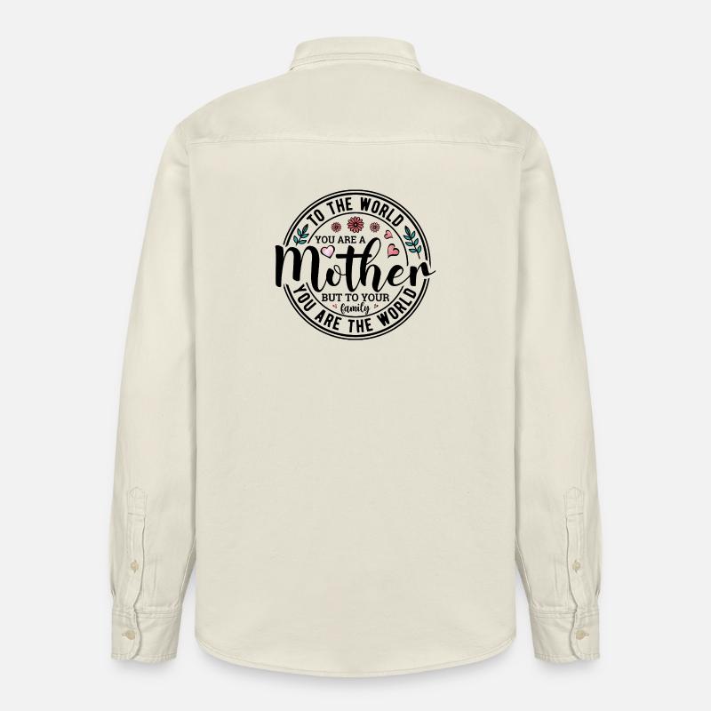 Du bist eine Mutter - Relaxed Fit Unisex Organic Hemd von Stanley/Stella - Natur
