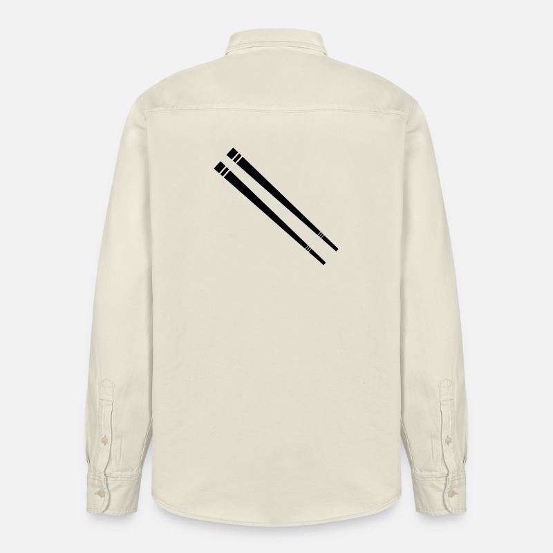 Essstäbchen - Relaxed Fit Unisex Organic Hemd von Stanley/Stella - Natur