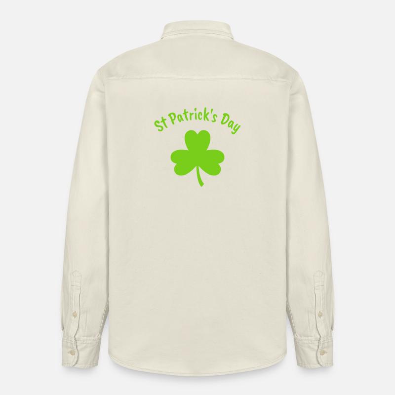 St. Patrick - Relaxed Fit Unisex Organic Hemd von Stanley/Stella - Natur