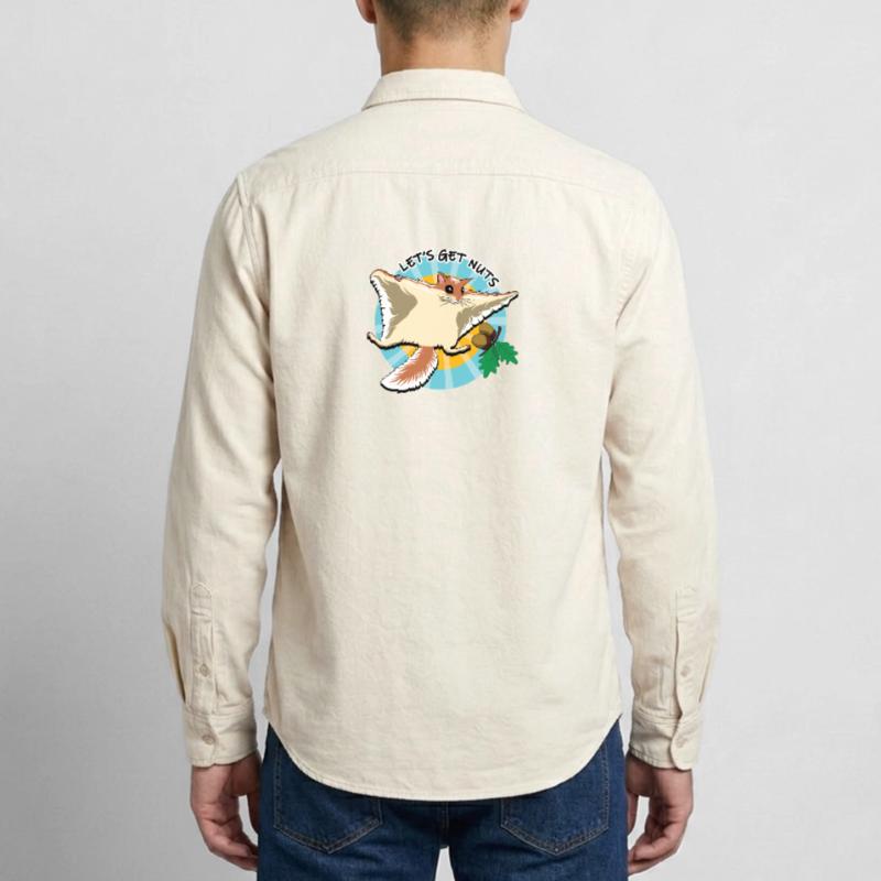 Fliegendes Eichhörnchen - Let es Get Nuts Relaxed Fit Unisex Organic Hemd von Stanley/Stella