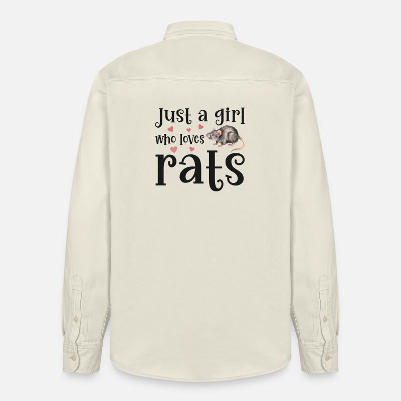 Rat Rats - Chemise unisexe coupe décontractée bio Stanley/Stella - écru doux