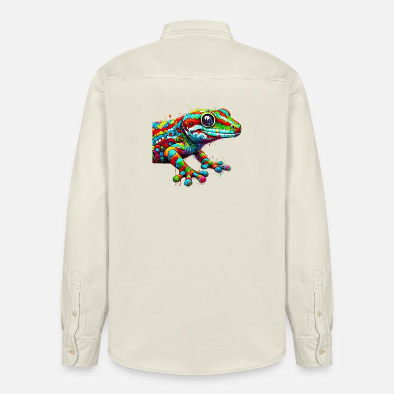 Gecko - Relaxed Fit Unisex Organic Hemd von Stanley/Stella - Natur