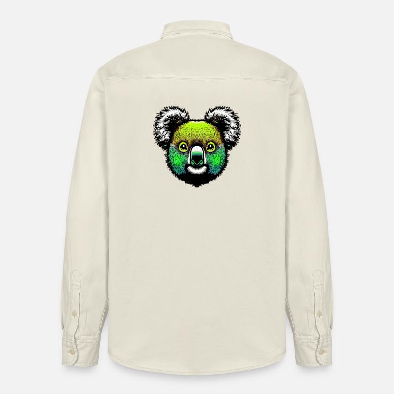 Koala - Relaxed Fit Unisex Organic Hemd von Stanley/Stella - Natur