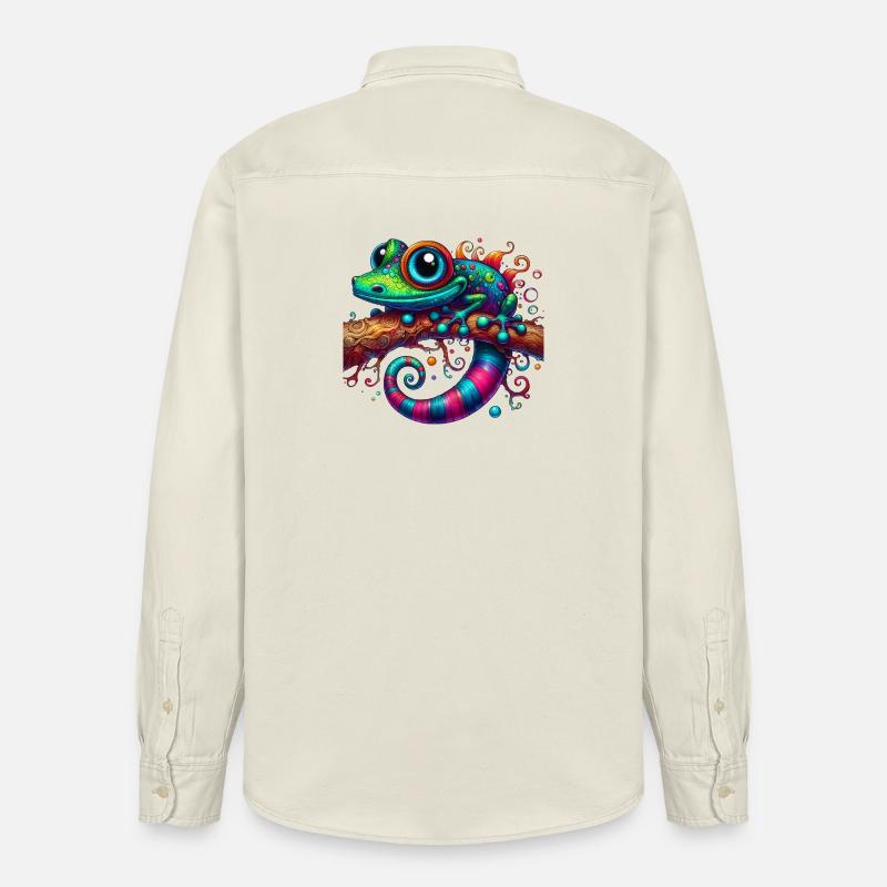 Gecko - Relaxed Fit Unisex Organic Hemd von Stanley/Stella - Natur