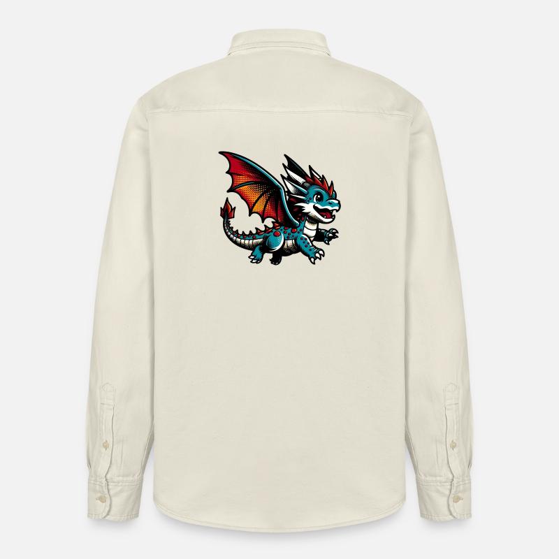 Dragon - Chemise unisexe coupe décontractée bio Stanley/Stella - écru doux