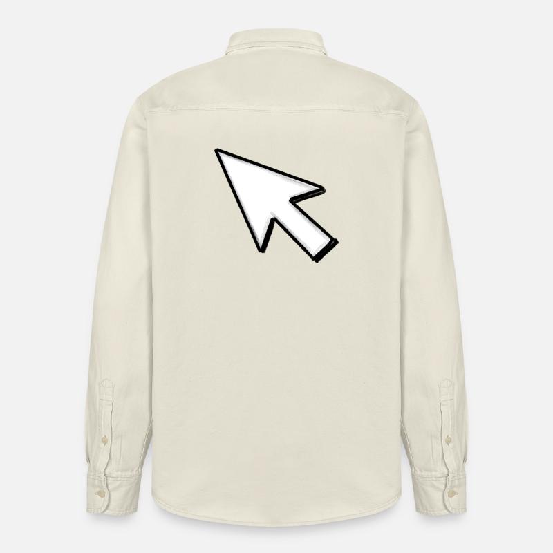 Cursor: Click mich! - Relaxed Fit Unisex Organic Hemd von Stanley/Stella - Natur