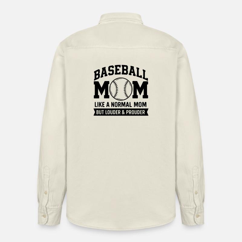Stolze Baseball-Mutter Zitat Baseball-Mutter - Relaxed Fit Unisex Organic Hemd von Stanley/Stella - Natur