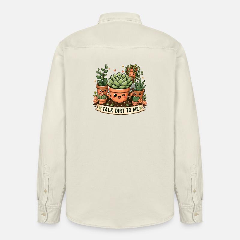 Sprich Dreck Mit Mir, Süße - Relaxed Fit Unisex Organic Hemd von Stanley/Stella - Natur