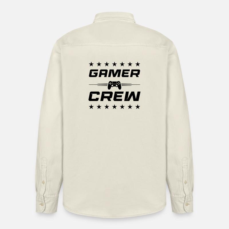 Gamepad Controller  - Relaxed Fit Unisex Organic Hemd von Stanley/Stella - Natur