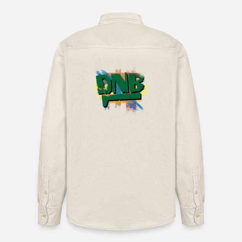 Explosion de graffitis DNB - Chemise unisexe coupe décontractée bio Stanley/Stella - écru doux