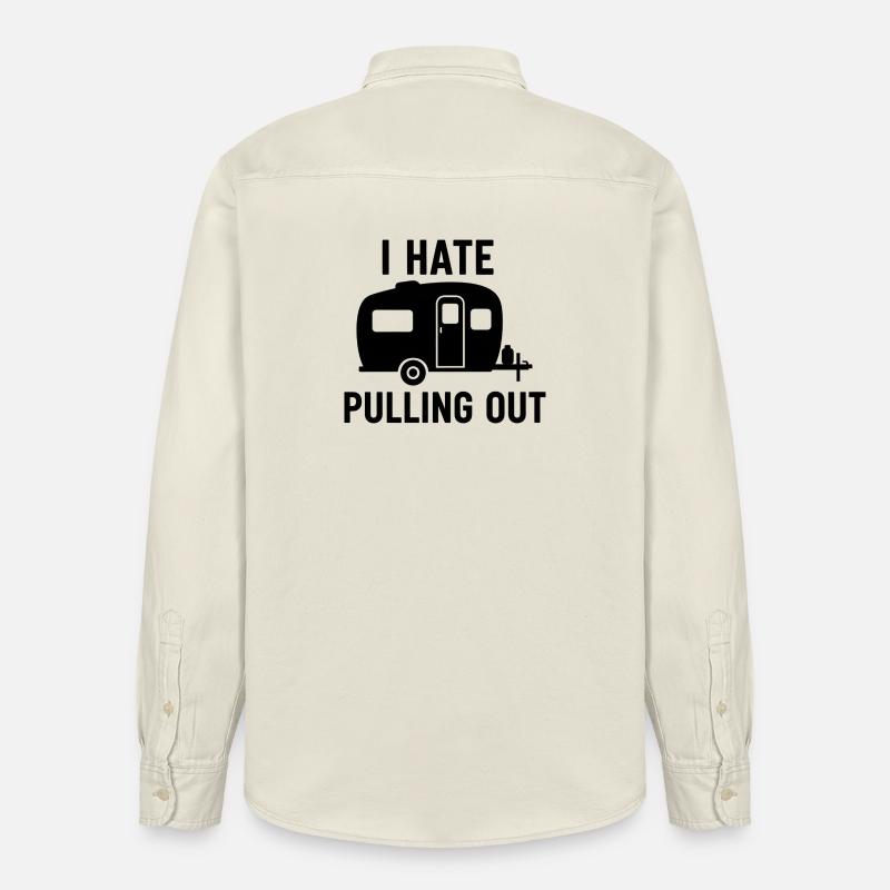 I Hate Pulling Out Trailer Design - Relaxed Fit Unisex Organic Hemd von Stanley/Stella - Natur