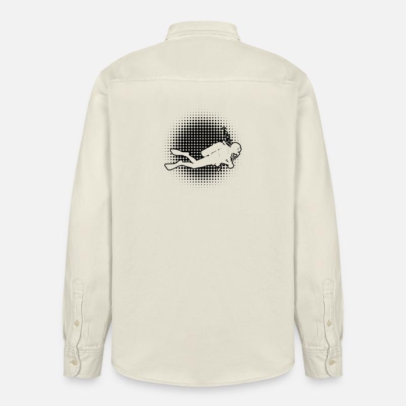 Déclaration pour toute plongée - Chemise unisexe coupe décontractée bio Stanley/Stella - écru doux