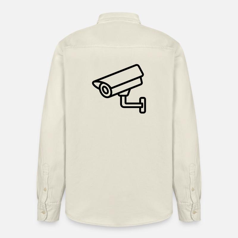 caméra de surveillance - Chemise unisexe coupe décontractée bio Stanley/Stella - écru doux