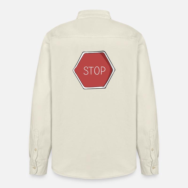 Stop - Chemise unisexe coupe décontractée bio Stanley/Stella - écru doux
