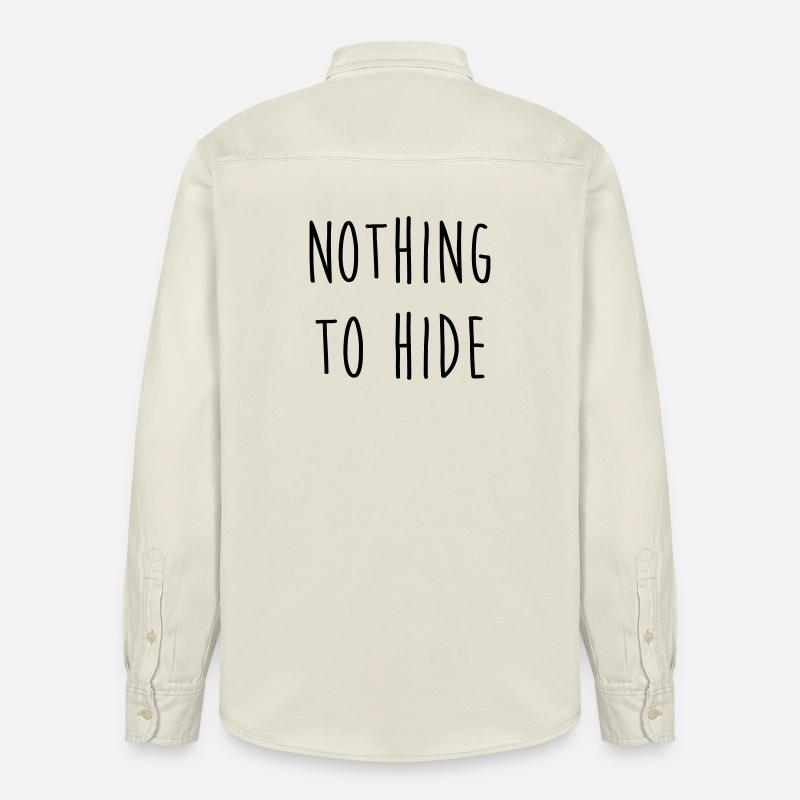 Nothing to Hide - Chemise unisexe coupe décontractée bio Stanley/Stella - écru doux