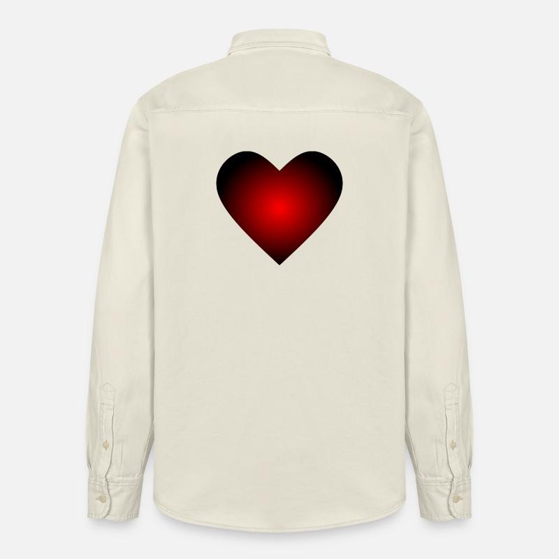 Cadeau Saint-Valentin Saint-Valentin - Chemise unisexe coupe décontractée bio Stanley/Stella - écru doux